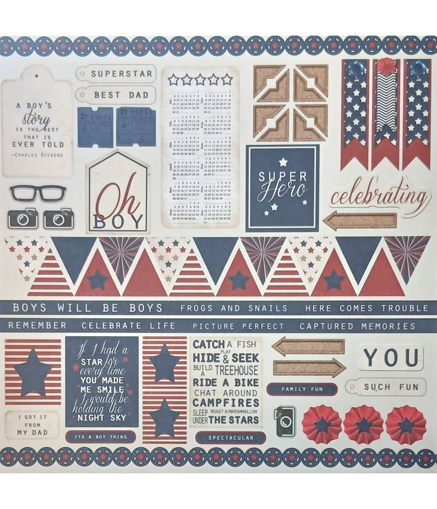 Scrap Collections All Stars 12 X 12 Scrapbook Paper 006