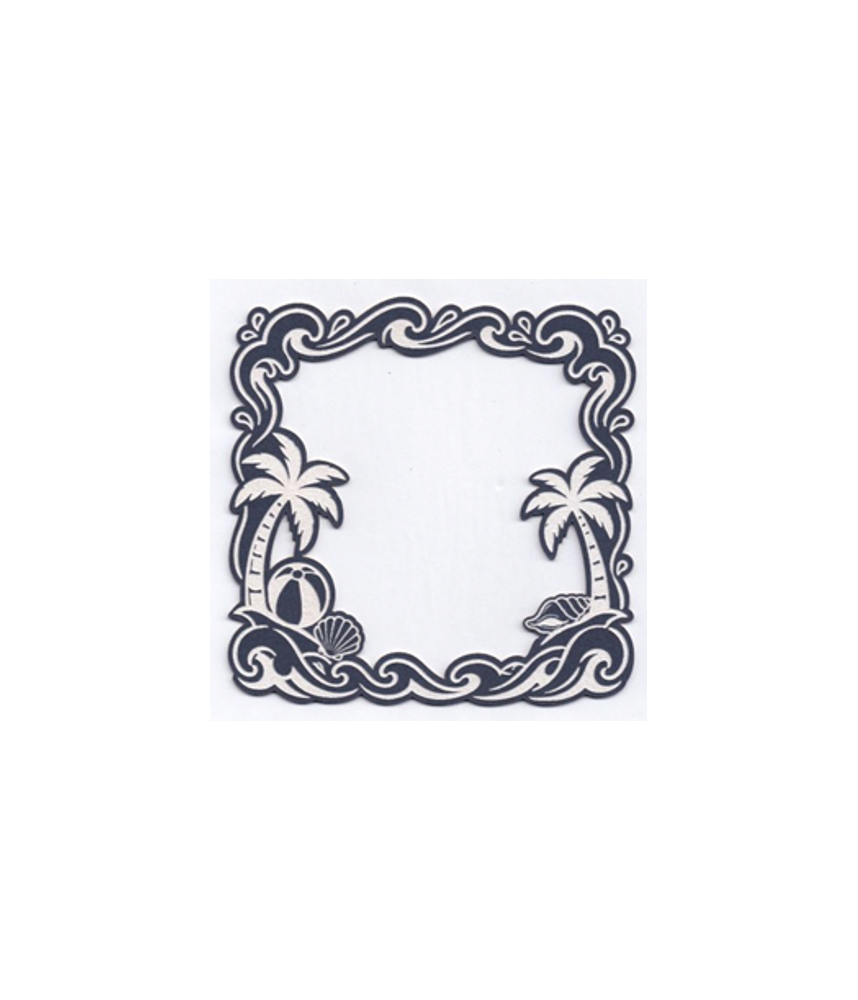 Scrap Collections Ocean Dreams Chipboard - Palm Tree Frame