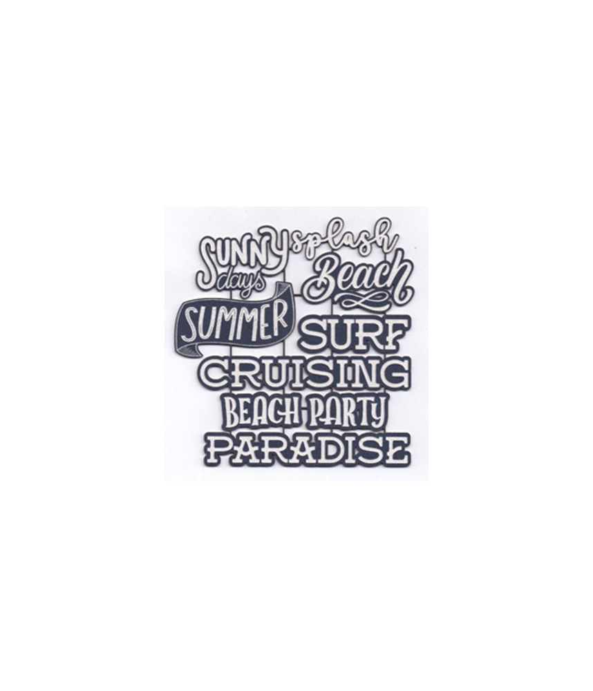 Scrap Collections Ocean Dreams Chipboard - Word Block