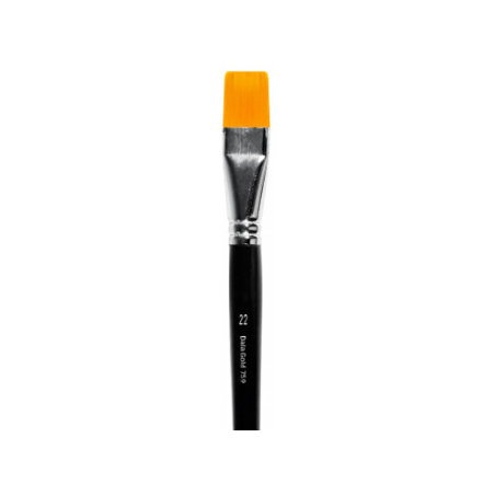 Dala 759 Golden Taklon Flat Brush 22