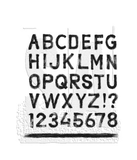 Tim Holtz Stampers Anonymous Cling Mount Stamps 7"X8.5" - Sign Painter