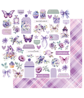 Uniquely Creative UltraViolet Delight 12 X 12 Scrapbook Paper - Living Life's Moments