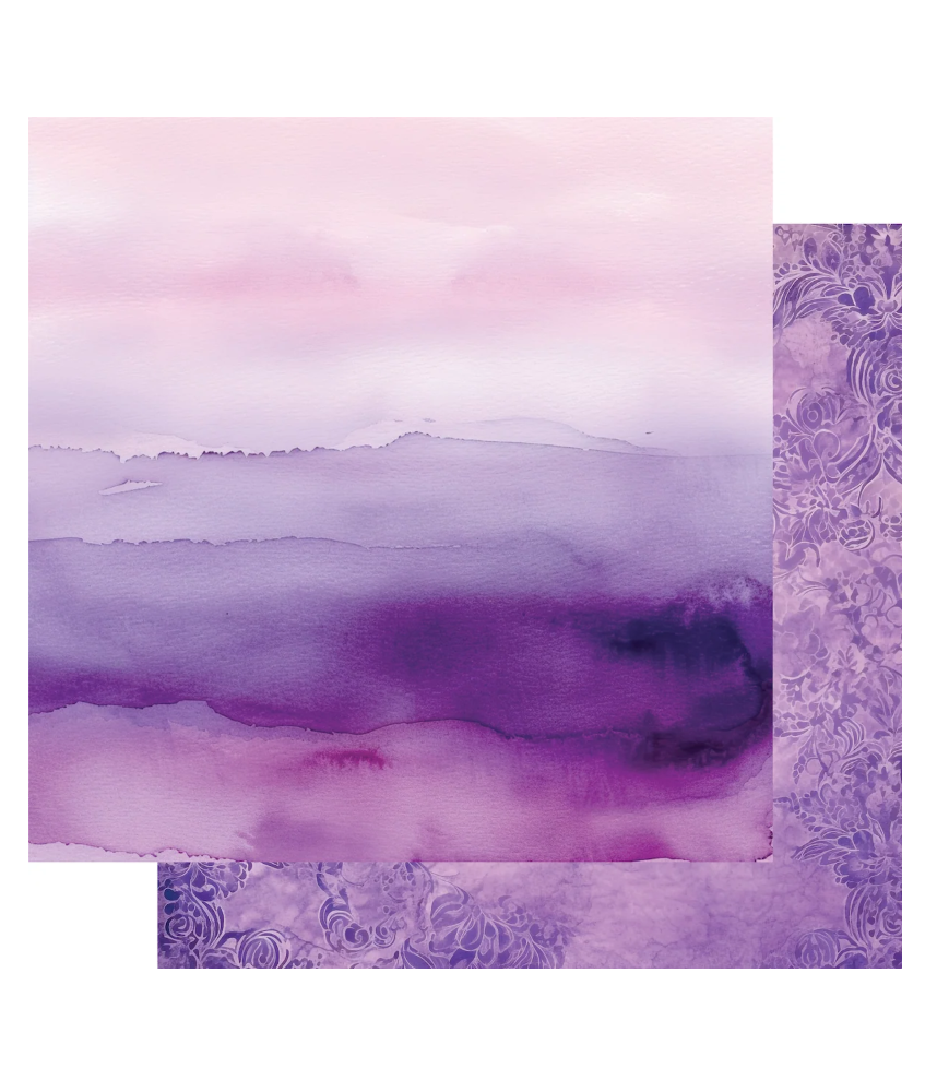 Uniquely Creative UltraViolet Delight 12 x 12 Scrapbook Paper - Layers of Lilac