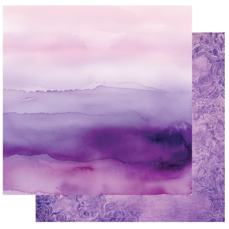Uniquely Creative UltraViolet Delight 12 x 12 Scrapbook Paper - Layers of Lilac