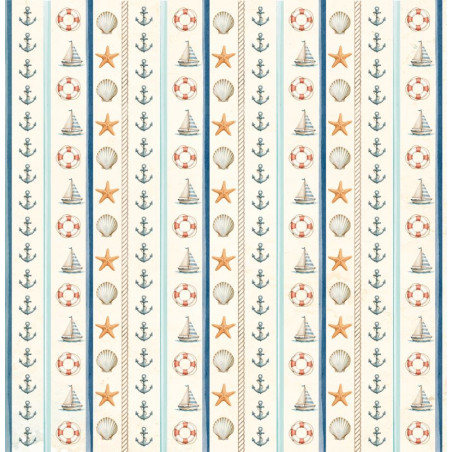 Scrap Collections Ocean Dreams 12 x 12 Scrapbook Paper 004