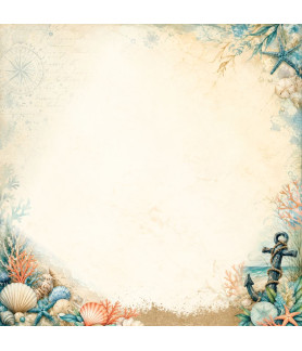 Scrap Collections Ocean Dreams 12 x 12 Scrapbook Paper 005