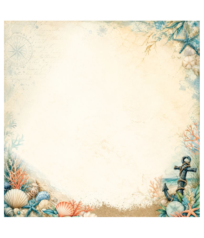 Scrap Collections Ocean Dreams 12 x 12 Scrapbook Paper 005