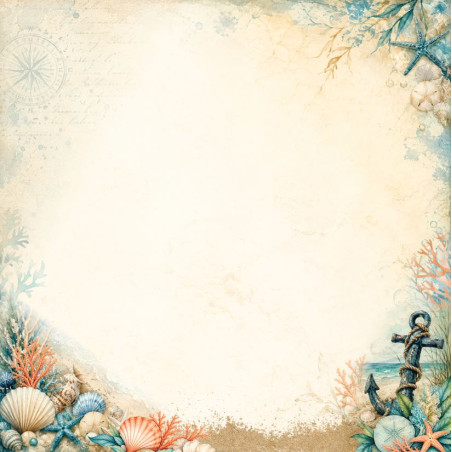 Scrap Collections Ocean Dreams 12 x 12 Scrapbook Paper 005