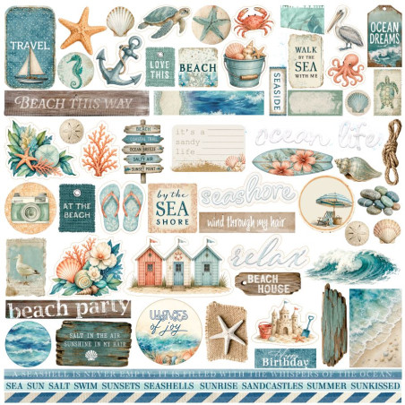 Scrap Collections Ocean Dreams 12 x 12 Scrapbook Paper 006