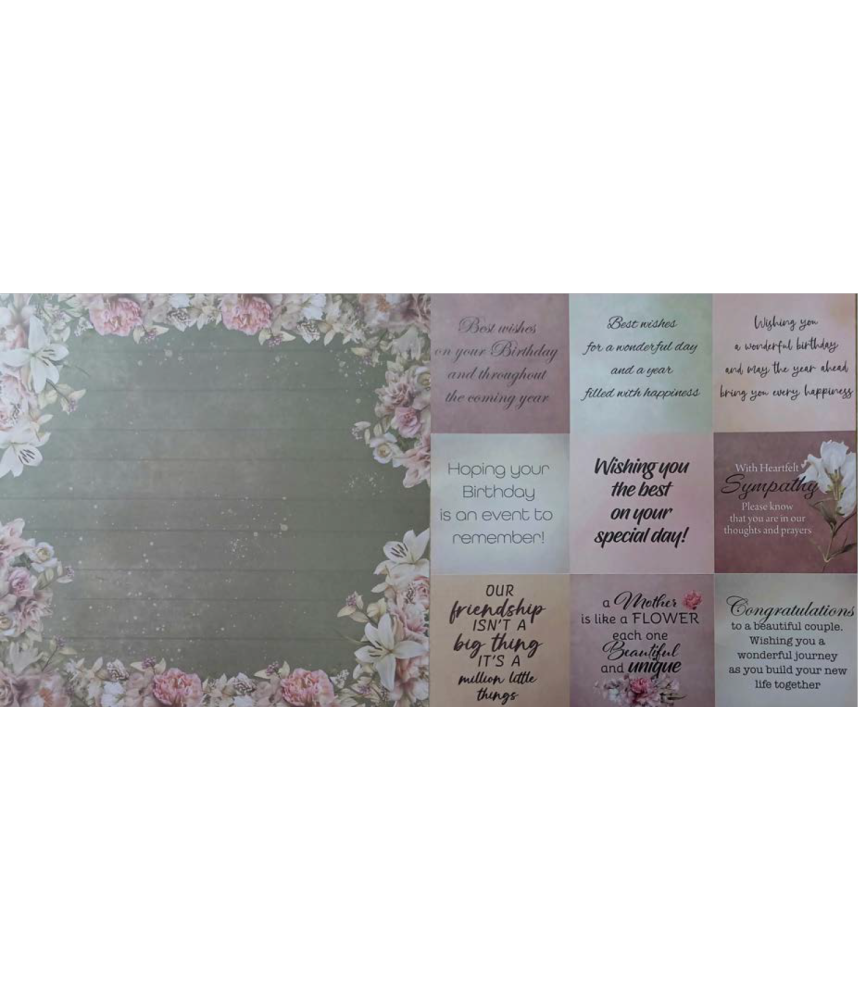 Couture Creations Vintage Tea 12 x 12 Scrapbook Paper 08
