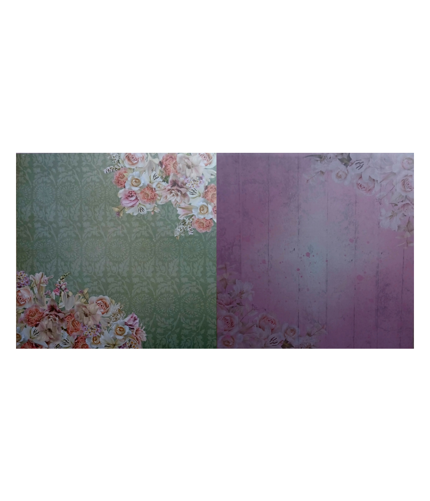 Couture Creations Vintage Tea 12 x 12 Scrapbook Paper 07