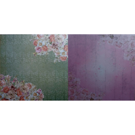 Couture Creations Vintage Tea 12 x 12 Scrapbook Paper 07