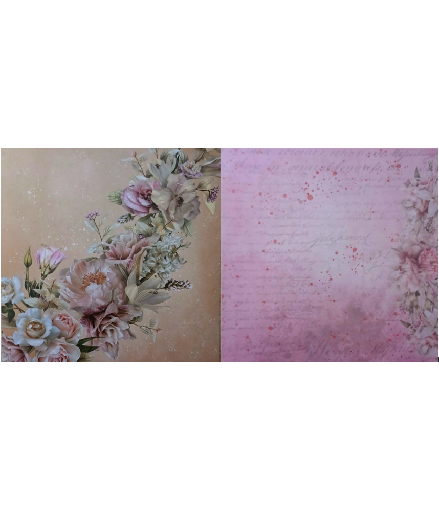 Couture Creations Vintage Tea 12 X 12 Scrapbook Paper 06
