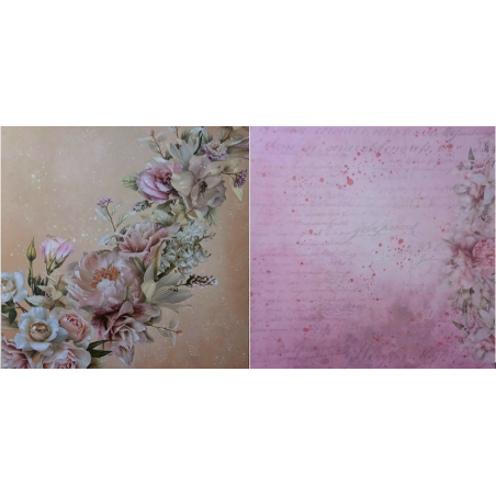 Couture Creations Vintage Tea 12 X 12 Scrapbook Paper 06