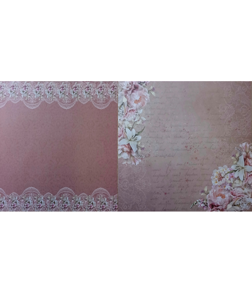 Couture Creations Vintage Tea 12 X 12 Scrapbook Paper 04
