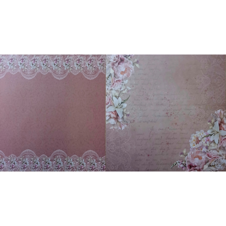 Couture Creations Vintage Tea 12 X 12 Scrapbook Paper 04