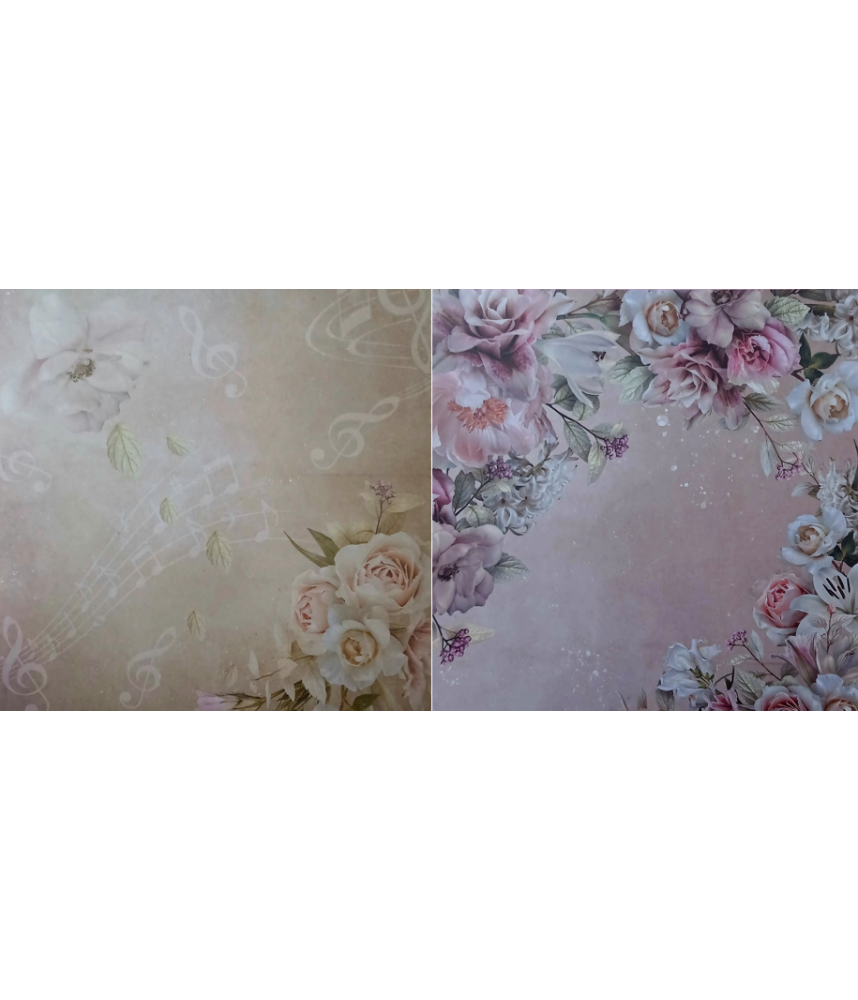 Couture Creations Vintage Tea 12 X 12 Scrapbook Paper 02