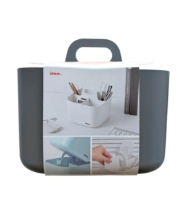 Litem Porta Vita Organiser 4 Comp Square - Grey