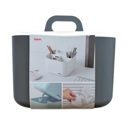Litem Porta Vita Organiser 4 Comp Square - Grey