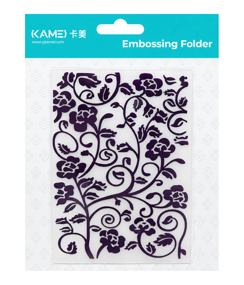 Kamei Embossing Folder - Flower Swirl
