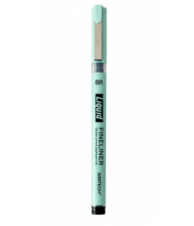 Writech Liquid Fineliner Brush Tip Black