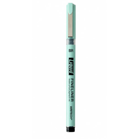 Writech Liquid Fineliner Brush Tip Black