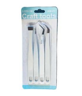 Kamei Craft Tools Tweezer & Clip Set
