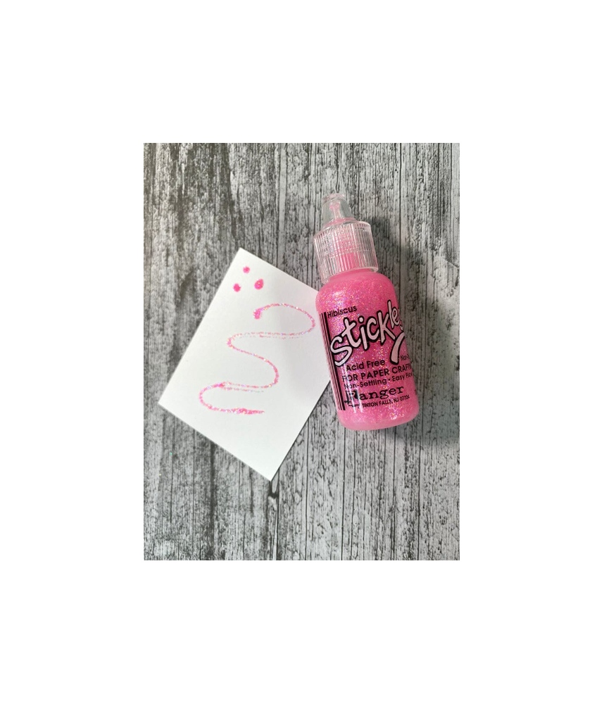 Ranger Stickles Glitter Glue -Hibiscus 18ml