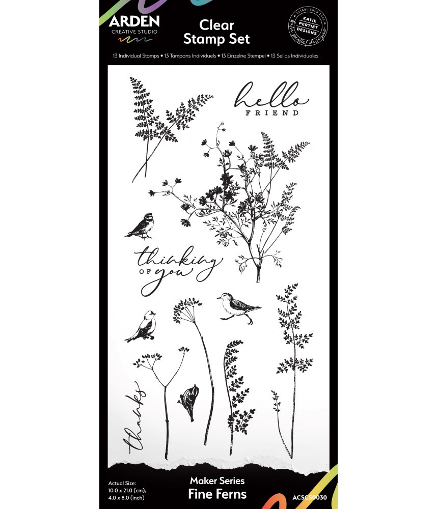 Arden Clear Stamp Maker Series - Fine Ferns