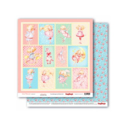 Scrapberry's Sweet Moments 12 x 12 Scrapbook Paper - Dress Up Girl