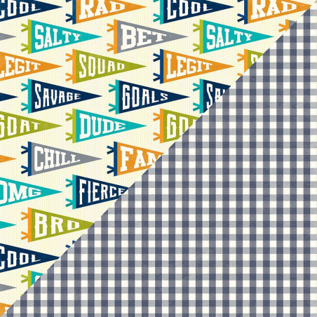 Jillibean Soup 2 Cool For School 12 X 12 Scrapbook Paper - Too Legit