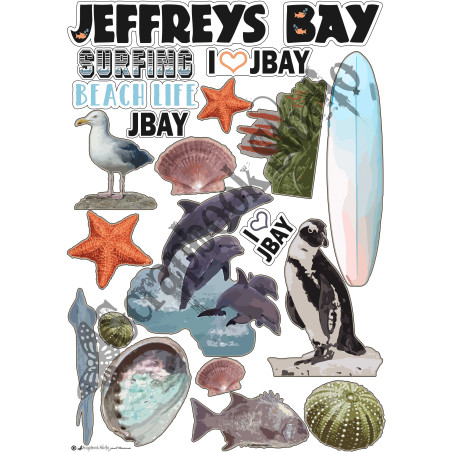 Scrapbook Studio Jeffreys Bay A4 Downloadable Cut Out Sheet