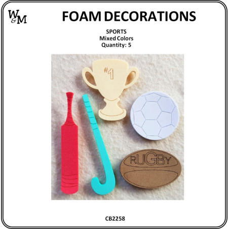 W&M Foam Sports Mix 5pcs