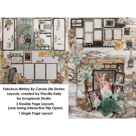 Scrapbook Studio Mintay By Karola Life Stories Sketch Pack