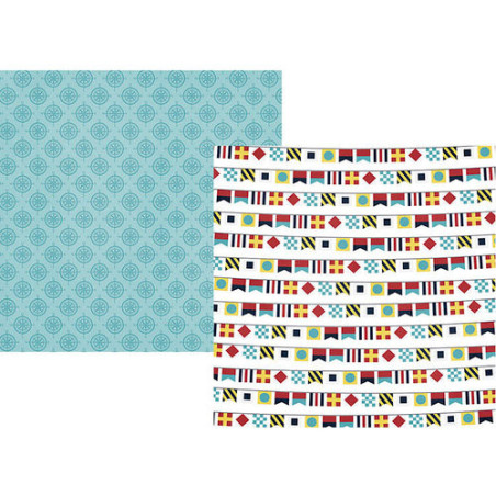 Simple Stories Cruisin' Paper - Ports Of Call