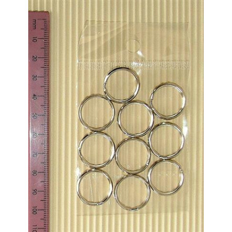 W&M Nickel Keyring 20mm