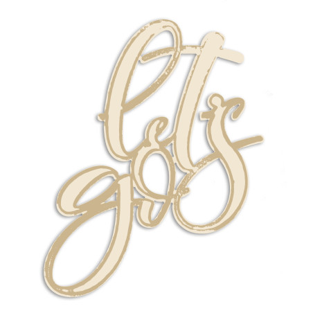 Scrap Collections Chipboard - Let's Go Title