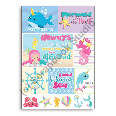 Scrapbook Studio Under The Sea A4 Cut Out Sheet 1