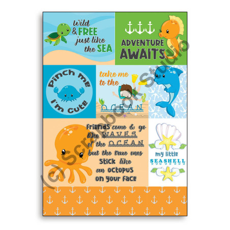 Scrapbook Studio Under The Sea A4 Cut Out Sheet 3