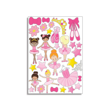 Scrapbook Studio Ballerina A4 Cut Out Sheet