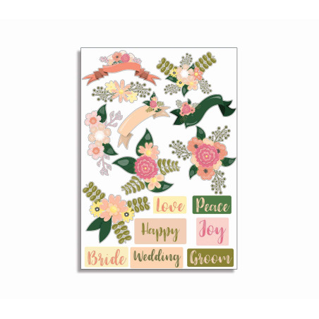 Scrapbook Studio Wedding A4 Cut Out Sheet