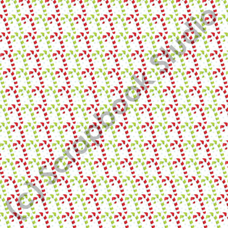 Scrapbook Studio Just Because It's Christmas Paper - So Sweet