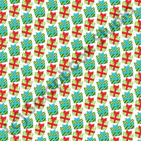 Scrapbook Studio Just Because It's Christmas Paper - Presents