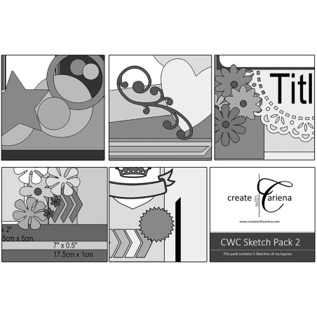 Create With Cariena Sketch Pack 2