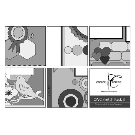 Create With Cariena Sketch Pack 3