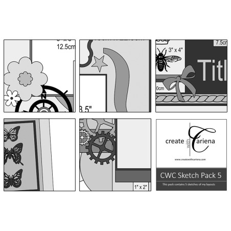 Create With Cariena Sketch Pack 5