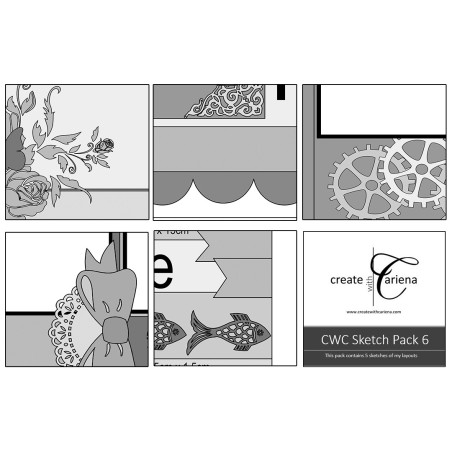Create With Cariena Sketch Pack 6