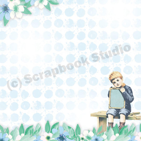 Scrapbook Studio Just Because Precious Boy Paper 002