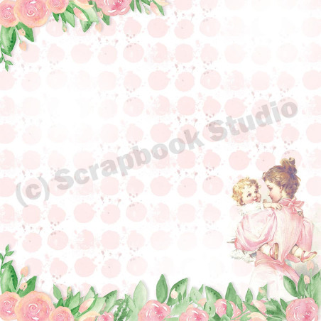 Scrapbook Studio Just Because Precious Girl Paper 002