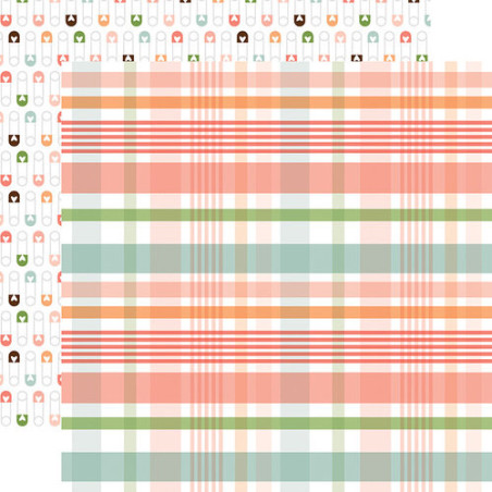 Echo Park Baby Girl Paper - New Arrival Plaid